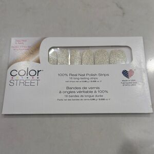 Color Street Silver Glitter Nail Strips